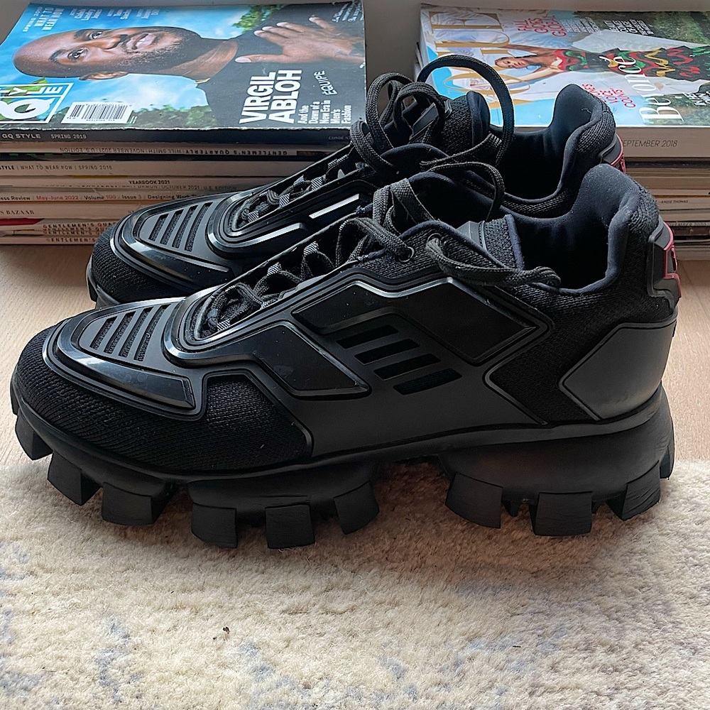 Prada Cloudbust Thunder Sneakers - US 12 Black on Black